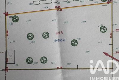 Terrain - 550 m²