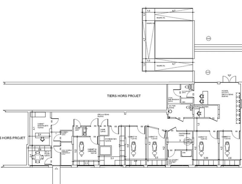 Bureau - 180 m² - 8 pièces