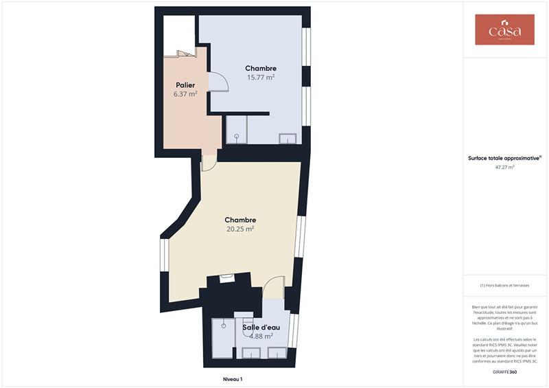 Duplex - 175 m² - 6 pièces