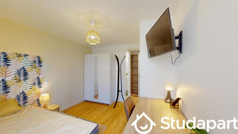 Chambre - 12 m² - 1 pièce