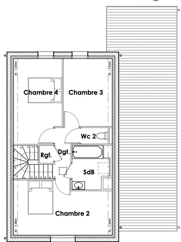 Maison contemporaine - 111 m² - 5 pièces