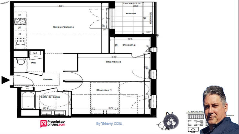Appartement - 61 m² - 3 pièces
