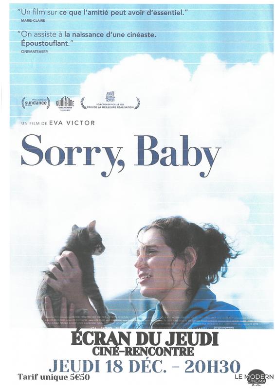 Ecran du jeudi "Sorry Baby"