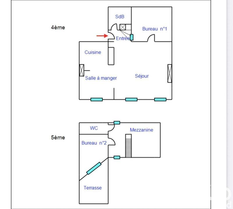 Appartement - 70 m² - 3 pièces