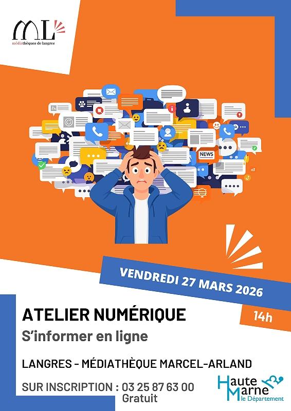 Atelier d'initiation au numérique - s'informer en ligne