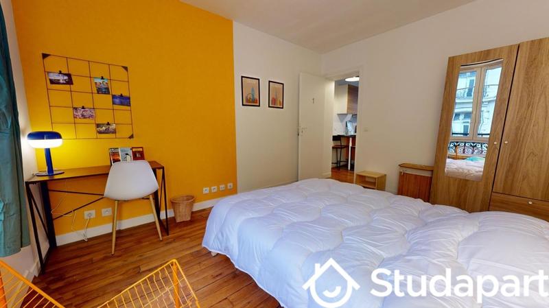 Chambre - 9 m² - 1 pièce