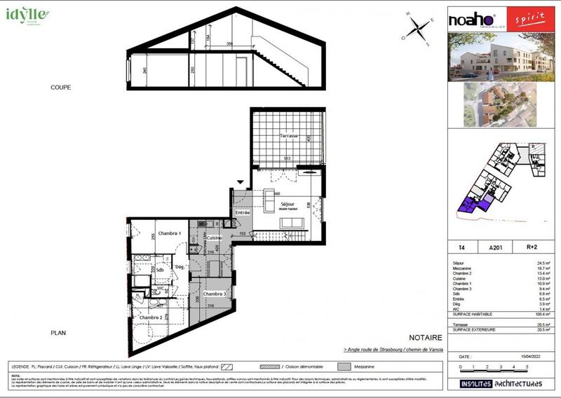 Appartement - 108 m² - 4 pièces