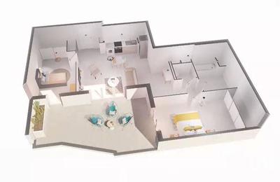 Appartement - 66 m² - 3 pièces