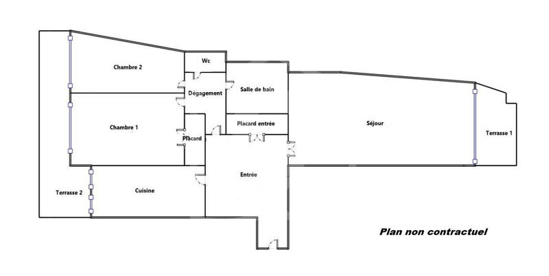 Appartement - 67 m² - 3 pièces
