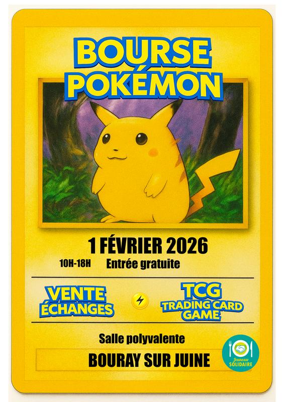 Bourse d’échange et vente de cartes pokemon et multi cartes (tcg)
