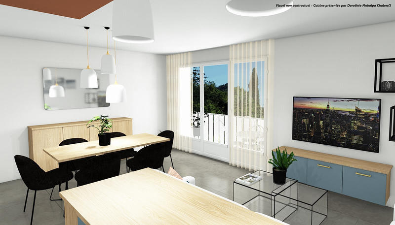 Appartement - 66 m² - 3 pièces