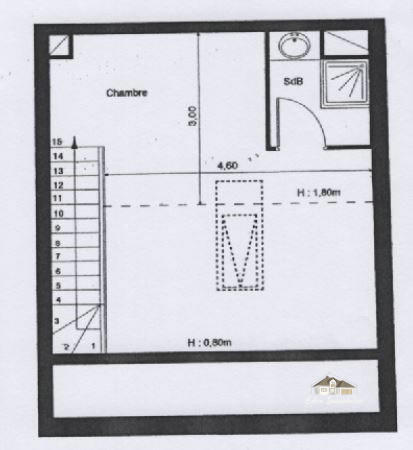 Duplex - 49 m² - 2 pièces