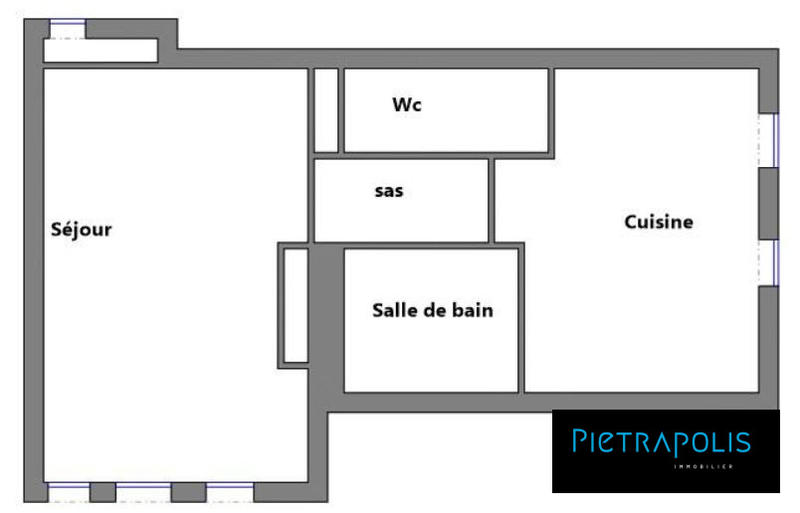 Appartement - 30 m² - 1 pièce