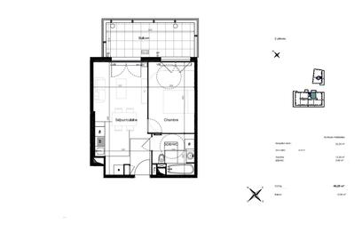 Appartement - 40 m² - 2 pièces