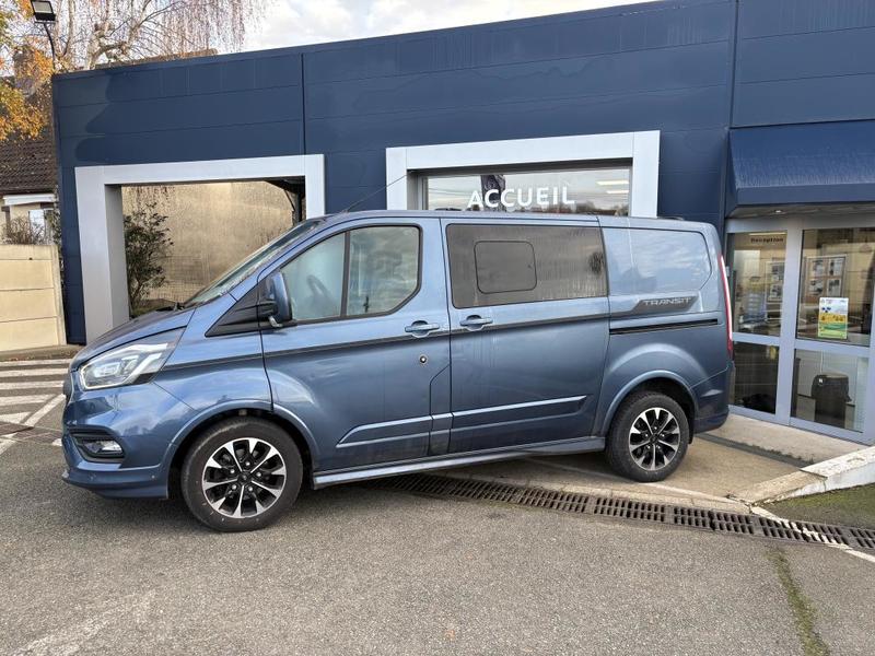 Ford Transit Custom 2.0l 185 Cv Sport L1 H1 Cabine Approfondie Bva + Attelage - 5 Places Tva Recuperable