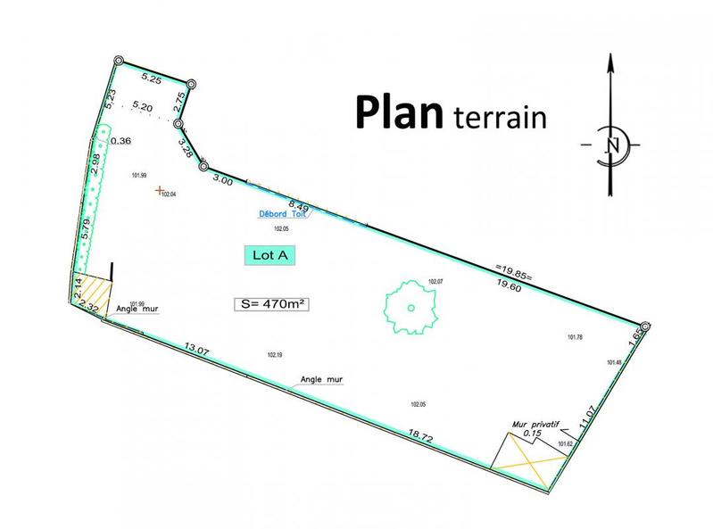 Terrain - 470 m²