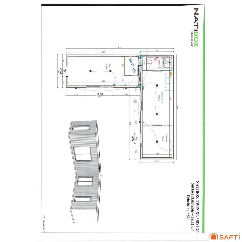 Maison - 40 m² - 3 pièces