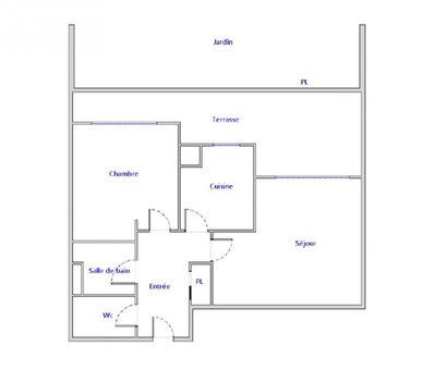 Appartement - 42 m² - 2 pièces