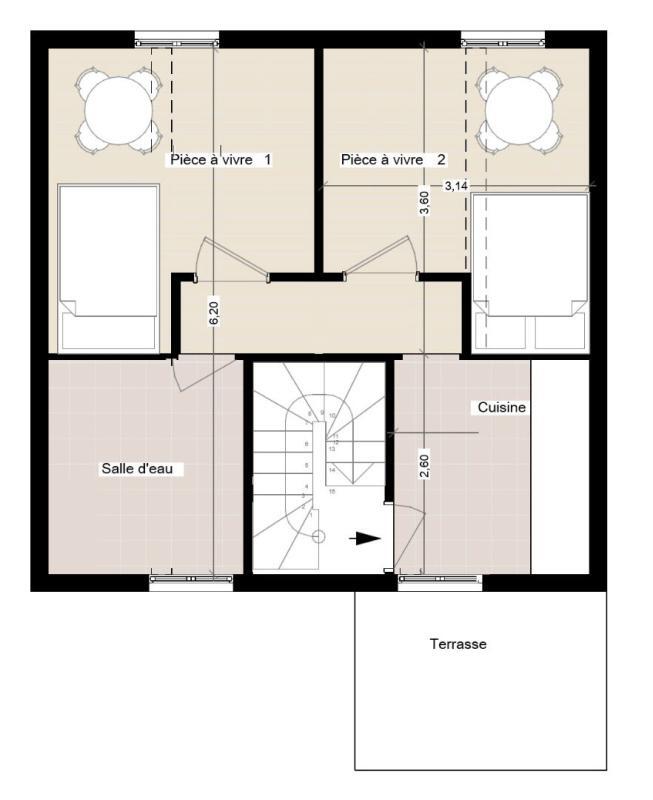 Appartement - 32 m² - 2 pièces