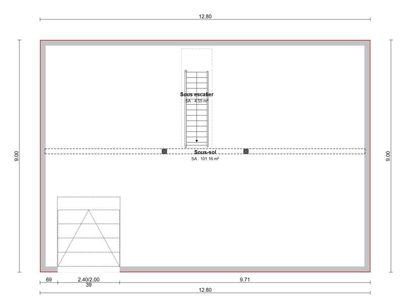 Maison - 90 m² - 4 pièces
