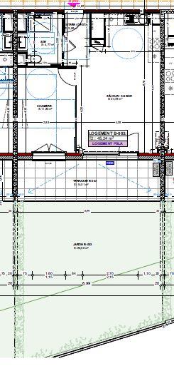Appartement - 45 m² - 2 pièces