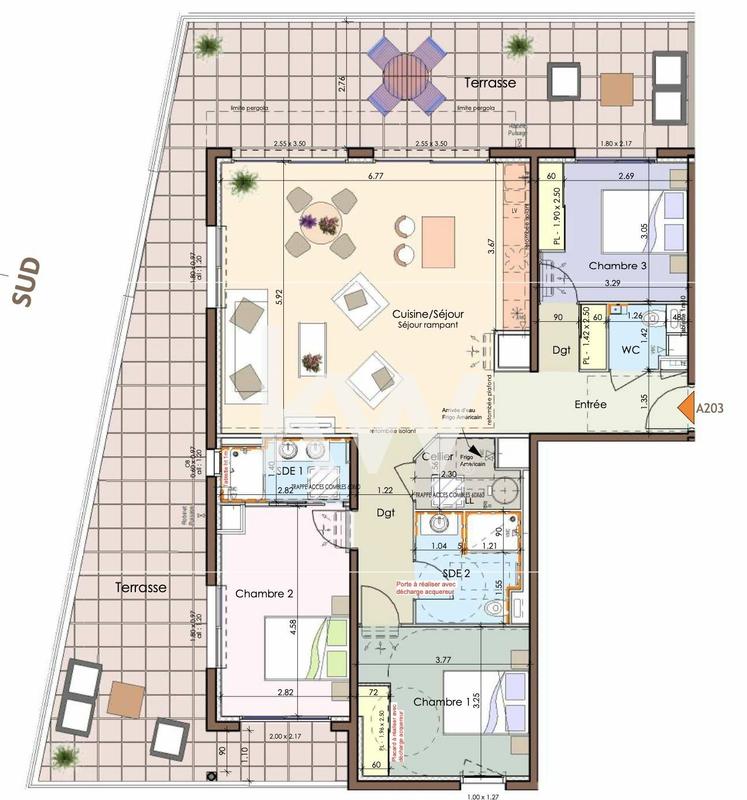 Appartement - 100 m² - 4 pièces