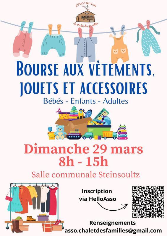 Bourse aux vêtements - jouets - accessoires