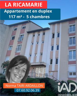 Duplex - 121 m² - 6 pièces