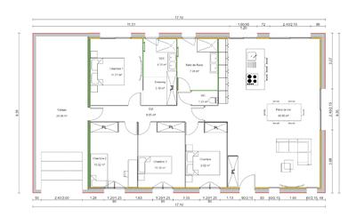 Maison - 98 m² - 5 pièces