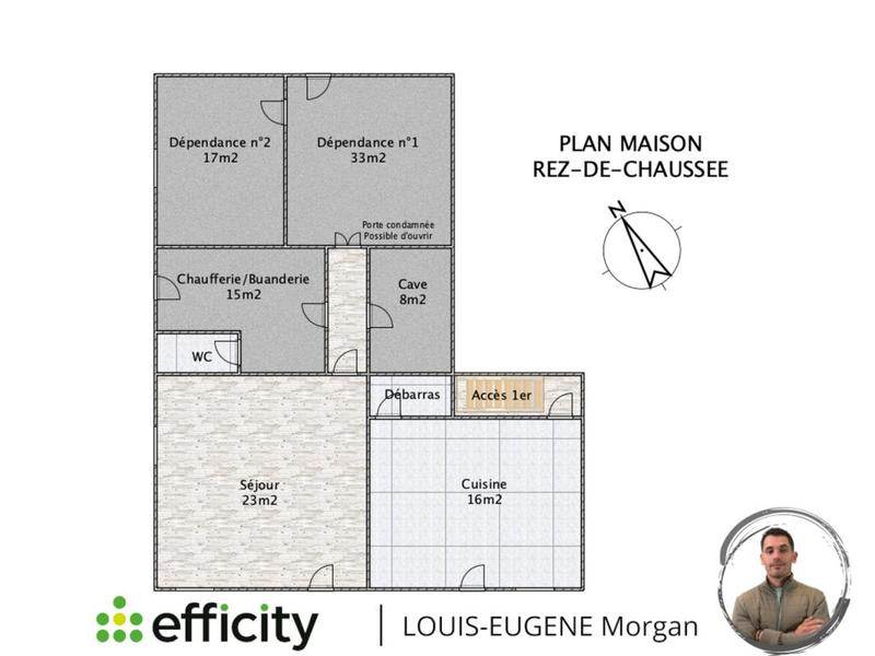 Maison ancienne - 100 m² - 5 pièces