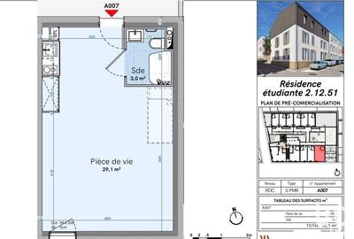Appartement - 32 m² - 1 pièce