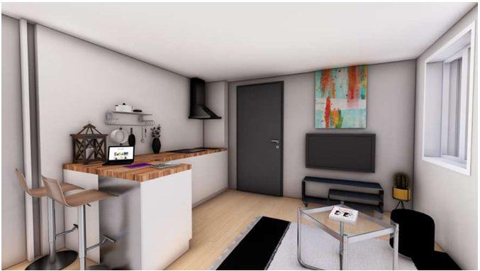 Appartement - 17 m² - 1 pièce