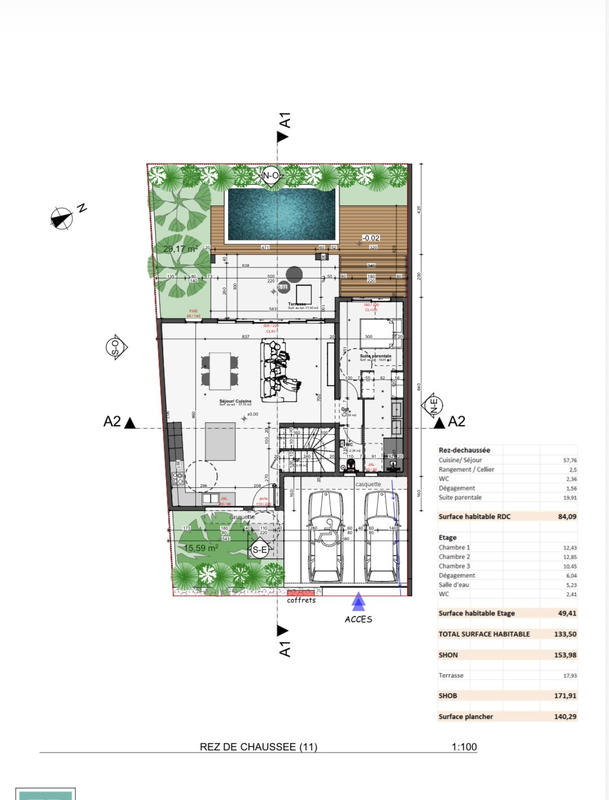 Maison - 133 m² - 5 pièces