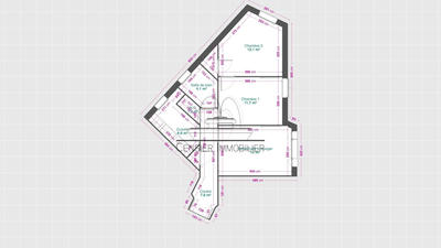 Appartement - 60 m² - 3 pièces