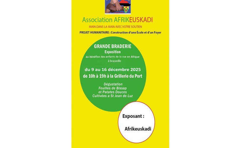Grande braderie et exposition de l’Association Afrikeuskadi