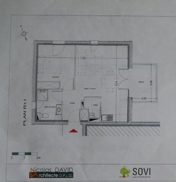 Appartement - 43 m² - 2 pièces