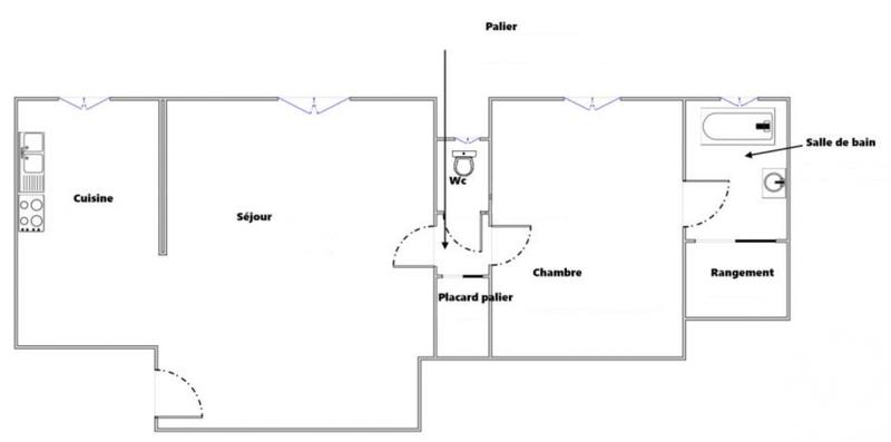 Appartement - 42 m² - 2 pièces