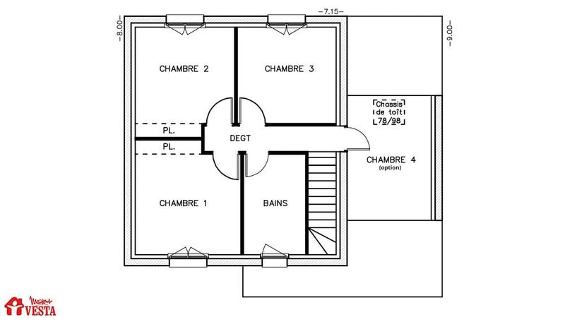 Maison - 90 m² - 4 pièces