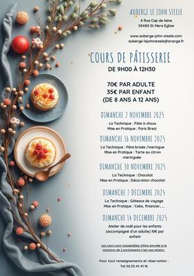 Cours de pâtisserie
