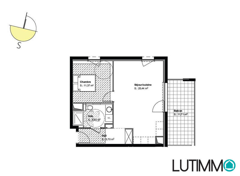 Appartement - 48 m² - 2 pièces