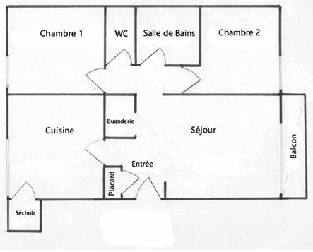 Appartement - 63 m² - 3 pièces
