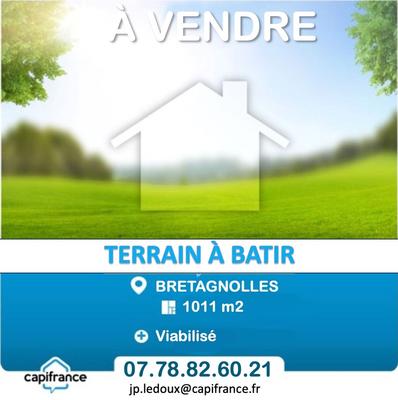 Terrain constructible - 1 010 m²
