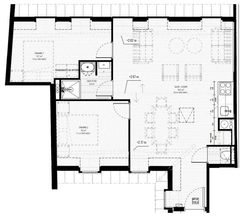 Appartement - 58 m² - 3 pièces
