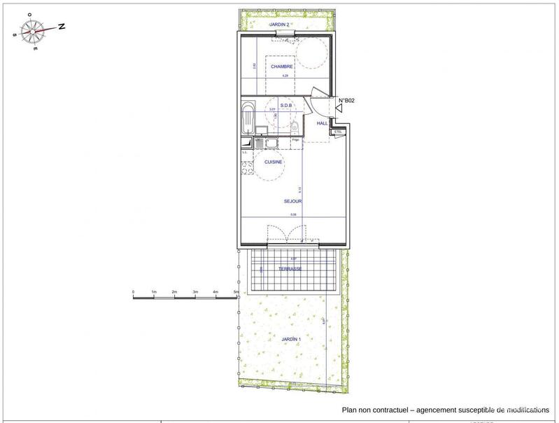 Appartement - 45 m² - 2 pièces