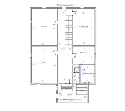 Maison de village - 156 m² - 8 pièces