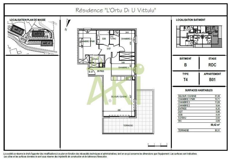 Appartement - 90 m² - 4 pièces