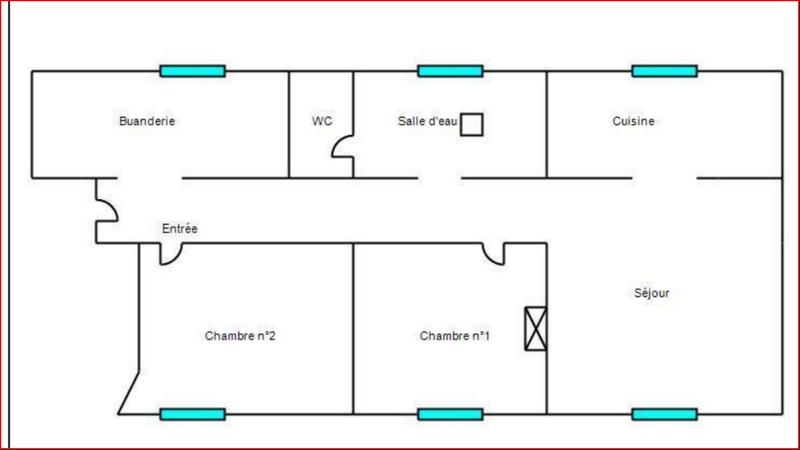 Appartement - 50 m² - 3 pièces