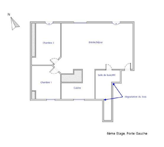 Appartement - 45 m² - 3 pièces
