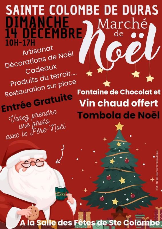 Marché de Noël à Sainte Colombe de Duras