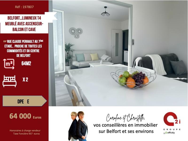 Appartement ancien - 63 m² - 4 pièces